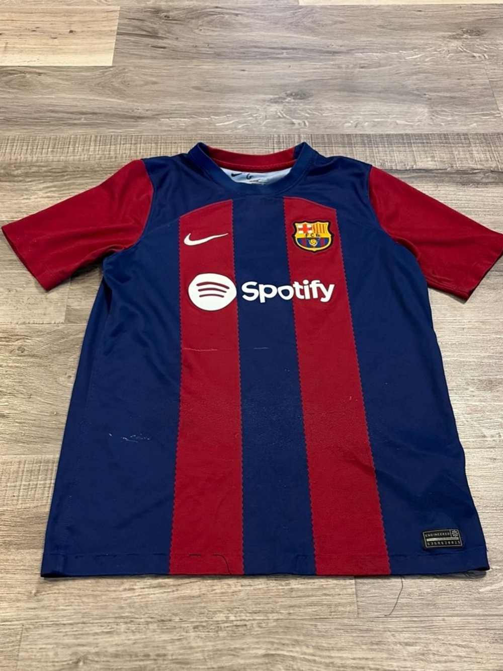 Nike Kids Barcelona Short Sleeve Jersey - Red & Blue